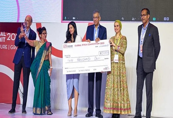 Lahore Businesswomen Azima Dhanjee takes home grand prize at the TiE Global Pitch Competition for Women