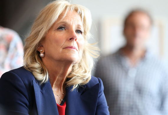 US First Lady Jill Biden speaks on the need for males to support women's rights