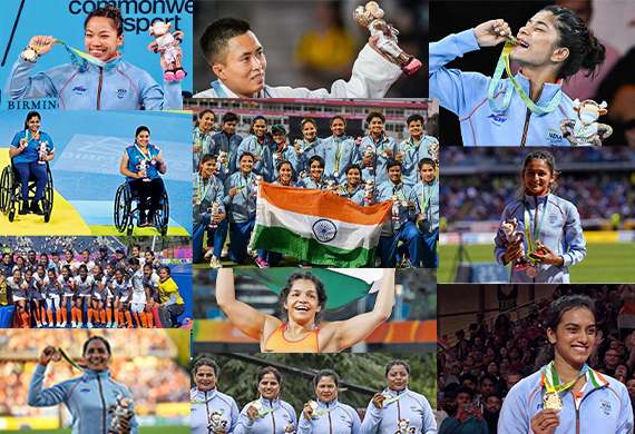 Female Athletes Who Won Big & Made India Proud in the Common Wealth Games 2022